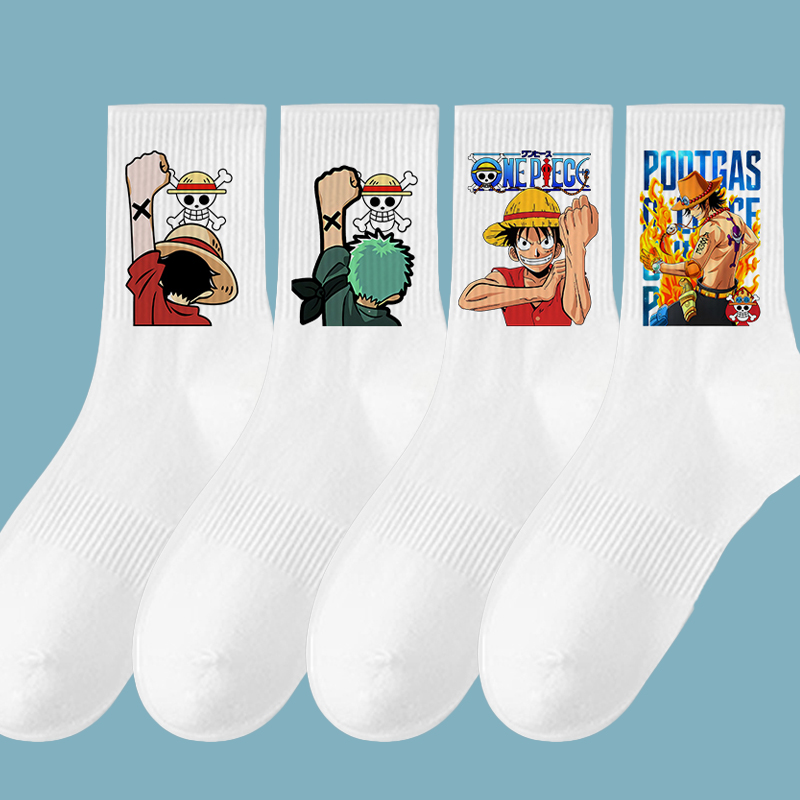 Anime Cosplay One Piece - Calze Lunghe Sportive da Uomo Anime