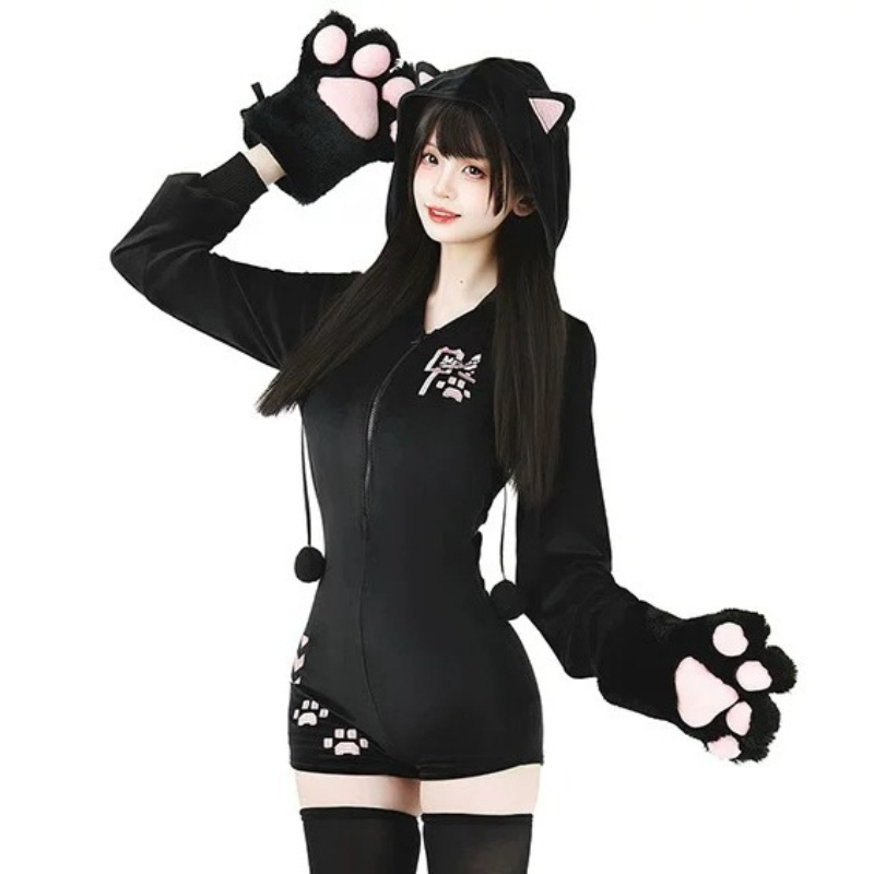 Anime Cosplay One Piece - Pigiama intero con cappuccio in peluche