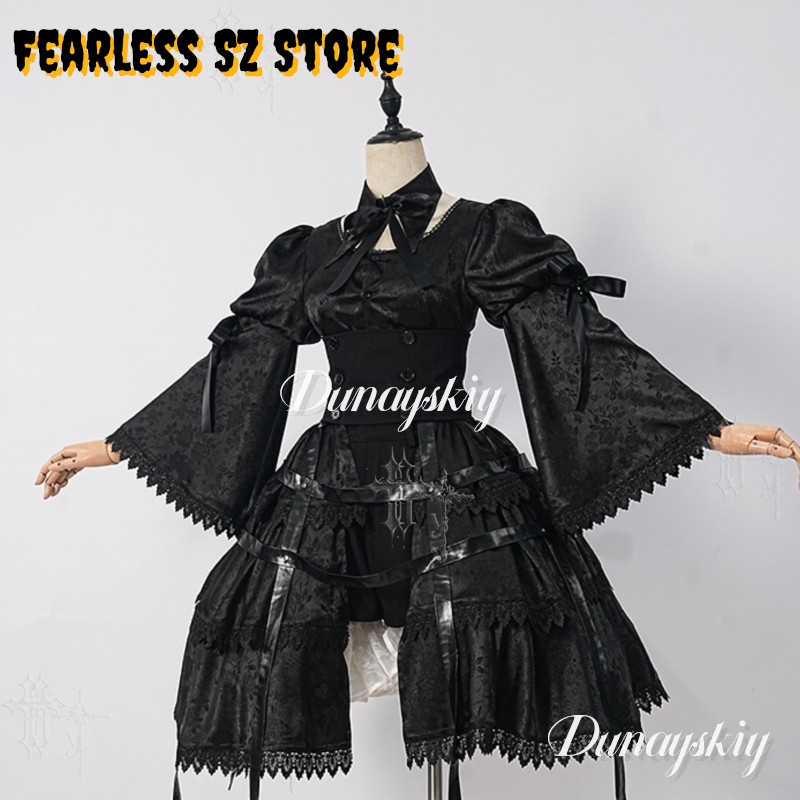 Vestito Gotico da Ragazza per  - Anime Cosplay Black Girl recensione e prezzo