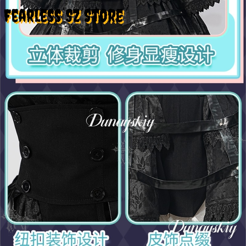 Vestito Gotico da Ragazza per  - Anime Cosplay Black Girl recensione e prezzo