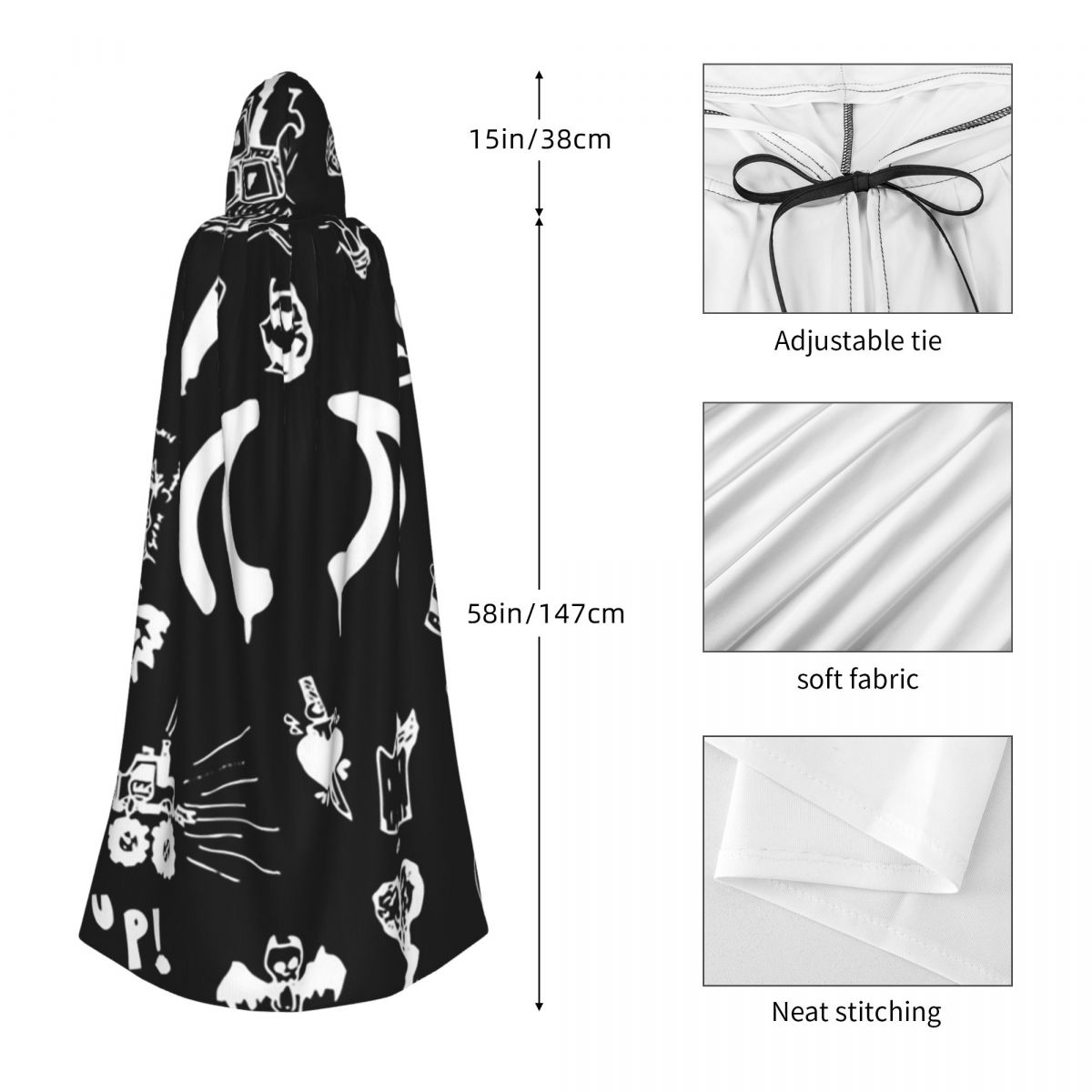 Mantello Lungo con Cappuccio Y - Anime Cosplay Drawing recensione e prezzo